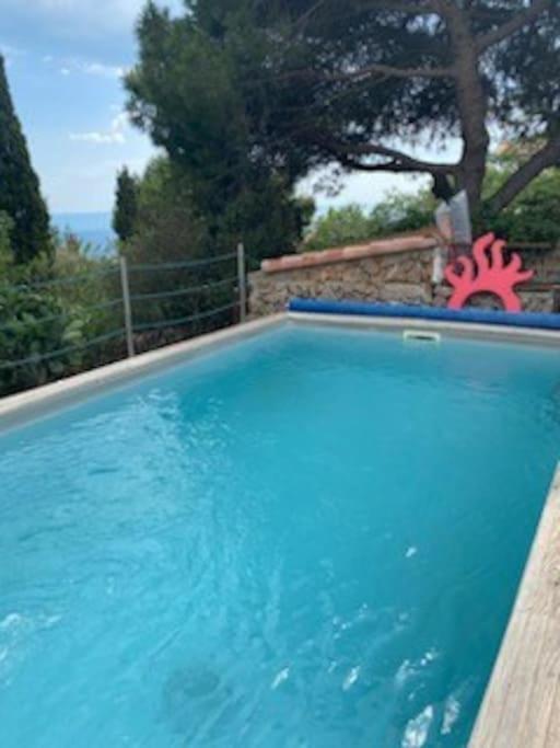 Haut De Villa Au Mont St Clair Vue Exceptionnelle Mer Et Foret Terrasses, Piscine, Petanque, Solarium Prives Сет Екстериор снимка