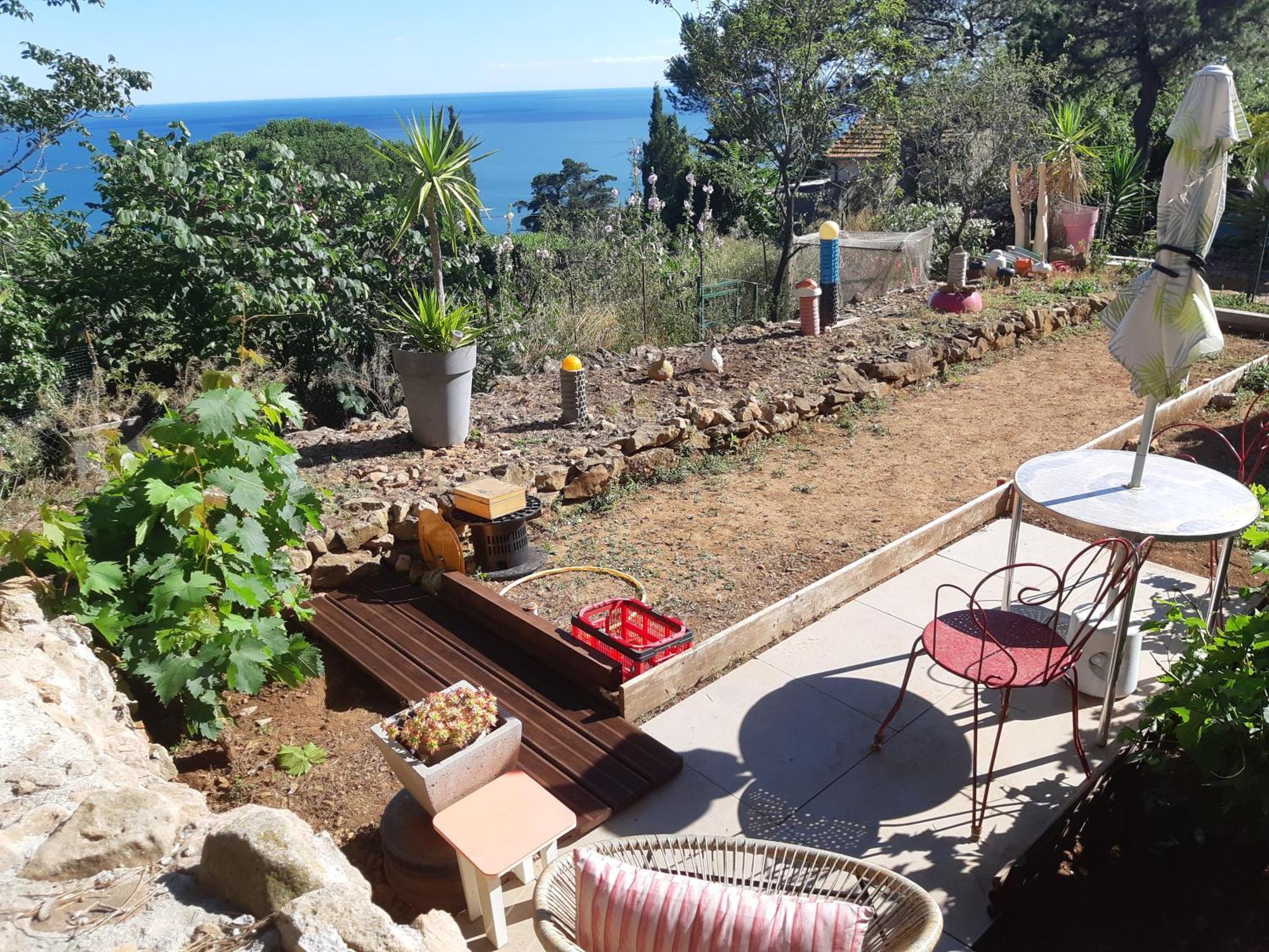 Haut De Villa Au Mont St Clair Vue Exceptionnelle Mer Et Foret Terrasses, Piscine, Petanque, Solarium Prives Сет Екстериор снимка